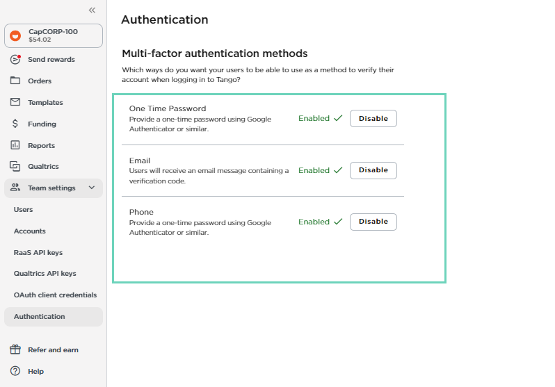 Set up Multi-factor authentication (MFA)