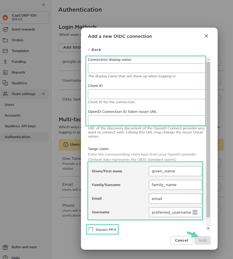 OIDC Configuration