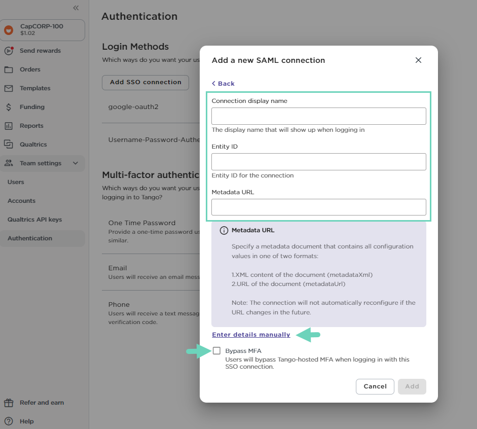 SAML Configuration